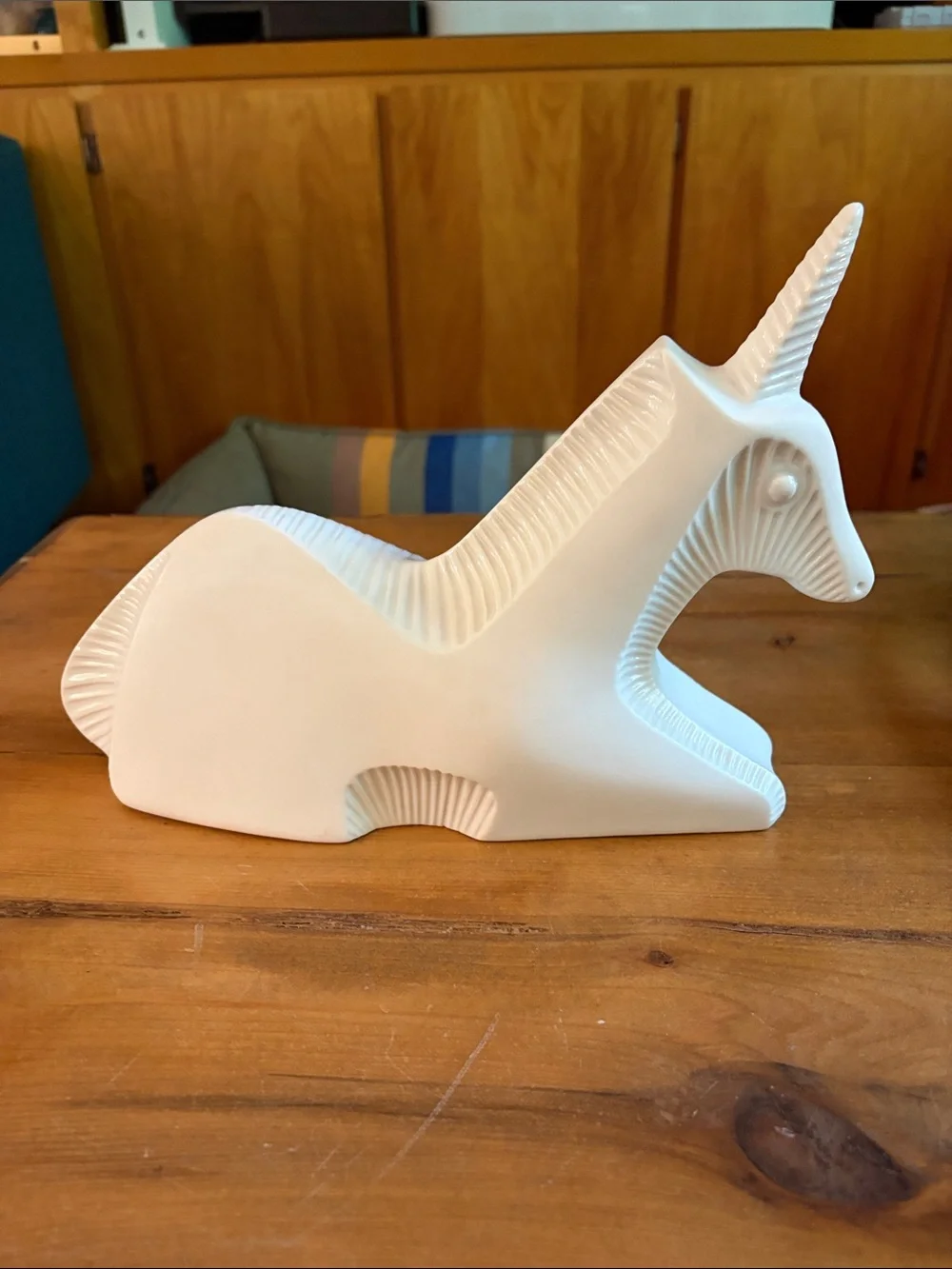 Jonathan Adler White Unicorn Sculpture - Home Art